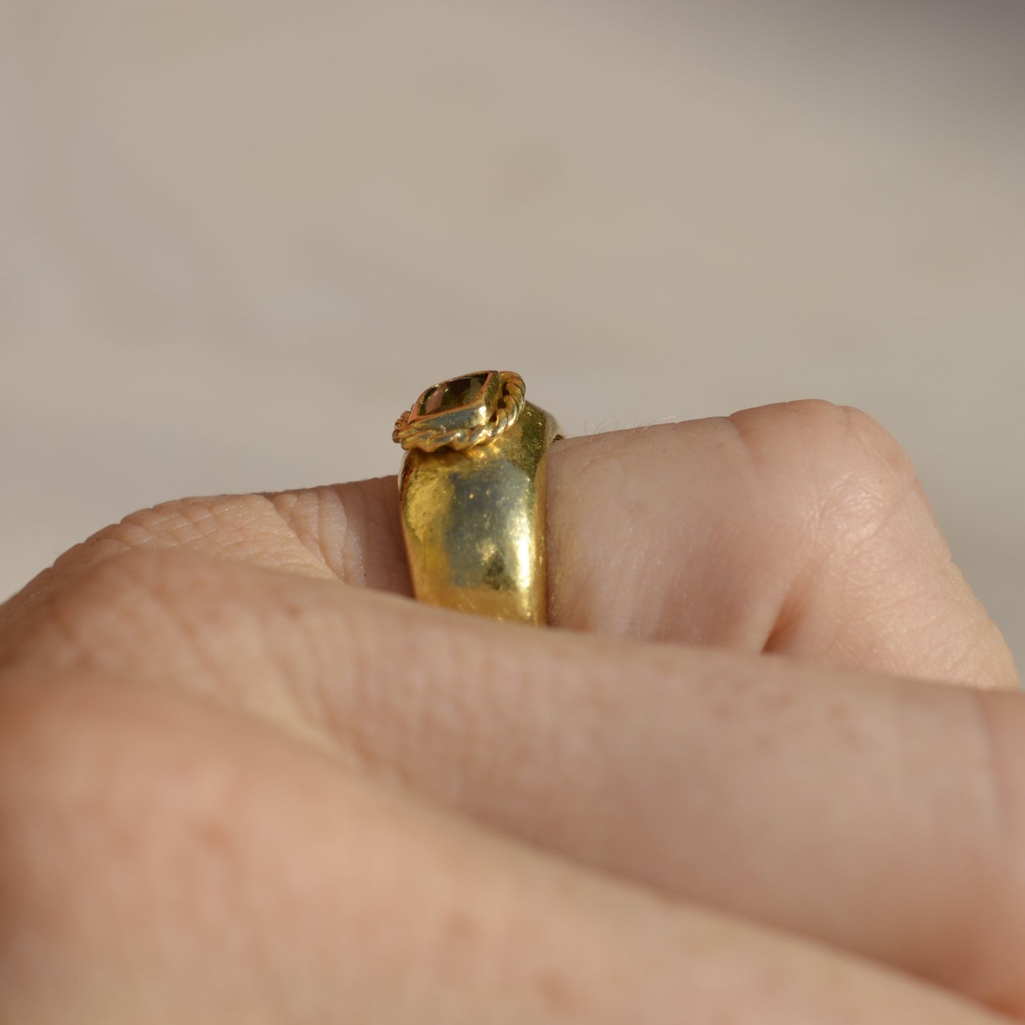 Signet Ring with Cordella and Peridot - coming soon