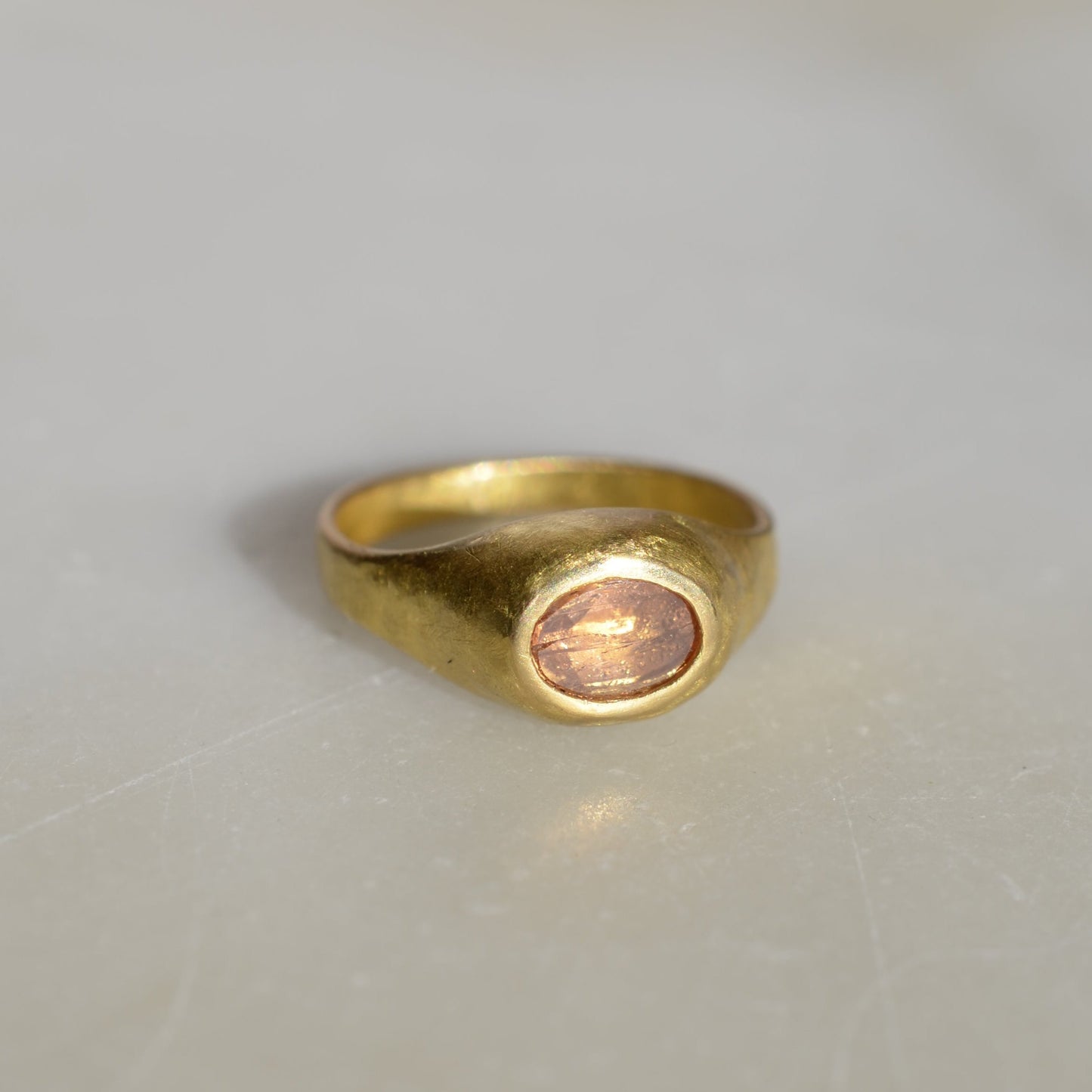 Signet Ring with Imperial Topaz - coming soon